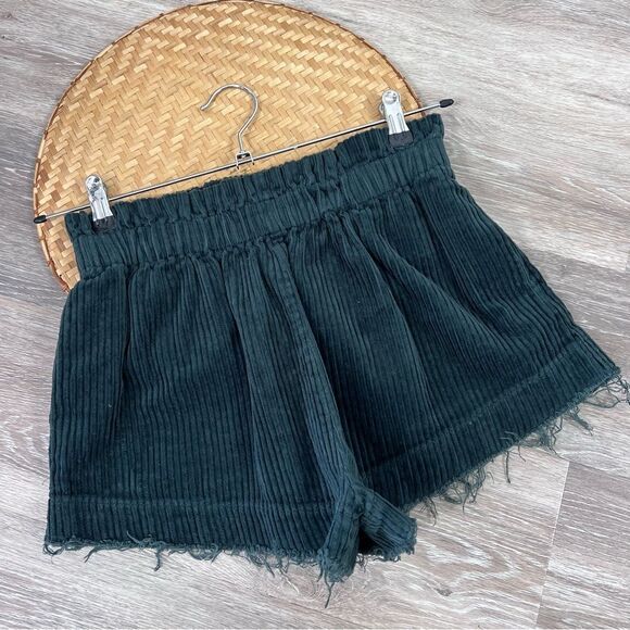 Urban outfitters corduroy frayed pull on shorts high‎ rise - Picture 2 of 6
